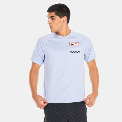 Nike Men's Dri-FIT Top Dye Wild Card T-Shirt Blue