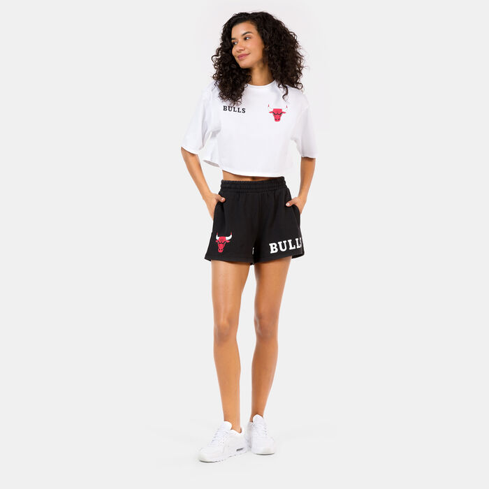 New Era Women's NBA Chicago Bulls Wordmark Shorts Black New Era Women's NBA Chicago Bulls Wordmark Shorts Black image number 2