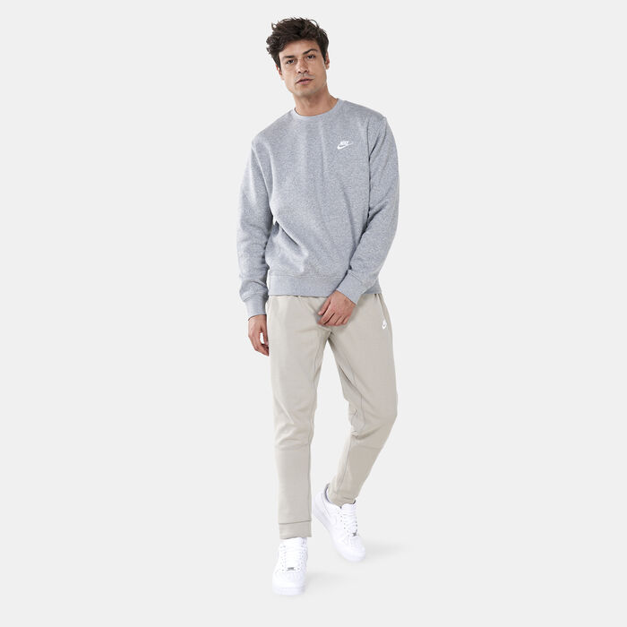 Nike Men's Sportswear Club Fleece Crew Sweatshirt Grey Nike Men's Sportswear Club Fleece Crew Sweatshirt Grey image number 2