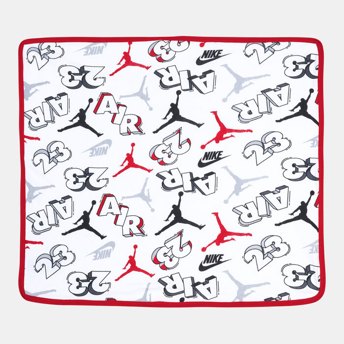 Nike Kids' Cap, Blanket, Bodysuit Set White Nike Kids' Cap, Blanket, Bodysuit Set White image number 2