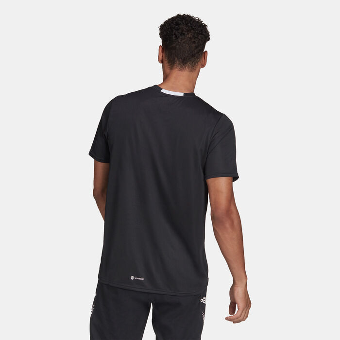 adidas Men's AEROREADY Designed For Movement T-Shirt Black adidas Men's AEROREADY Designed For Movement T-Shirt Black image number 1