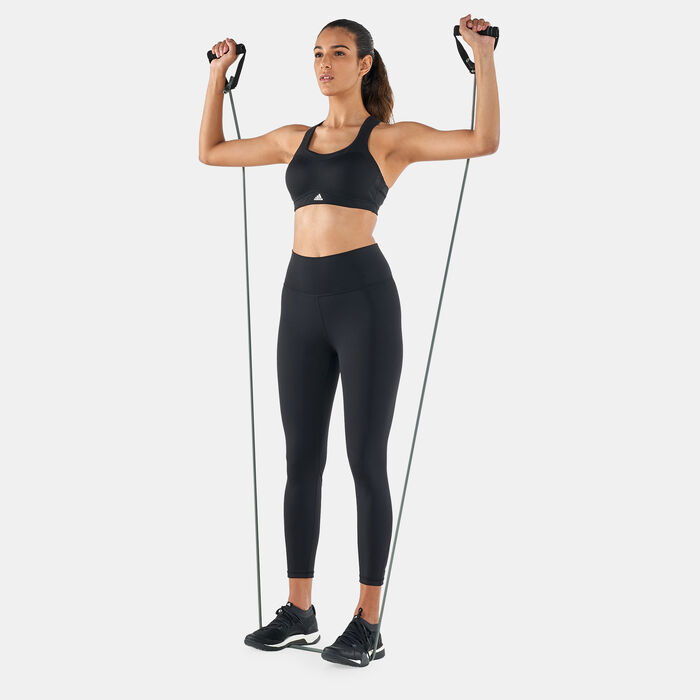 adidas Women's TLRD Impact High-Support Training Sports Bra Black image number 2