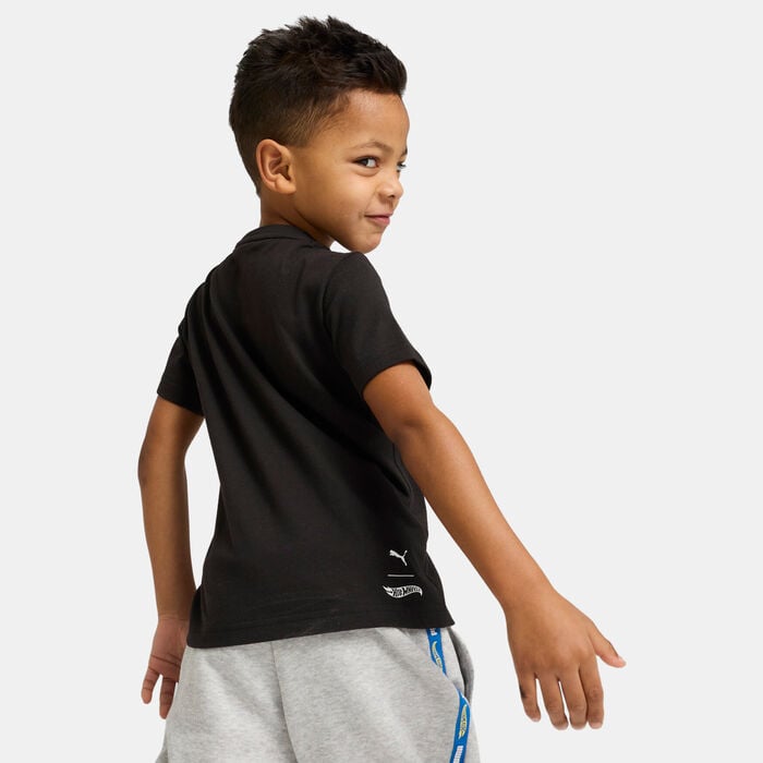 PUMA Kids' HOT WHEELS Graphic T-Shirt Black PUMA Kids' HOT WHEELS Graphic T-Shirt Black image number 1