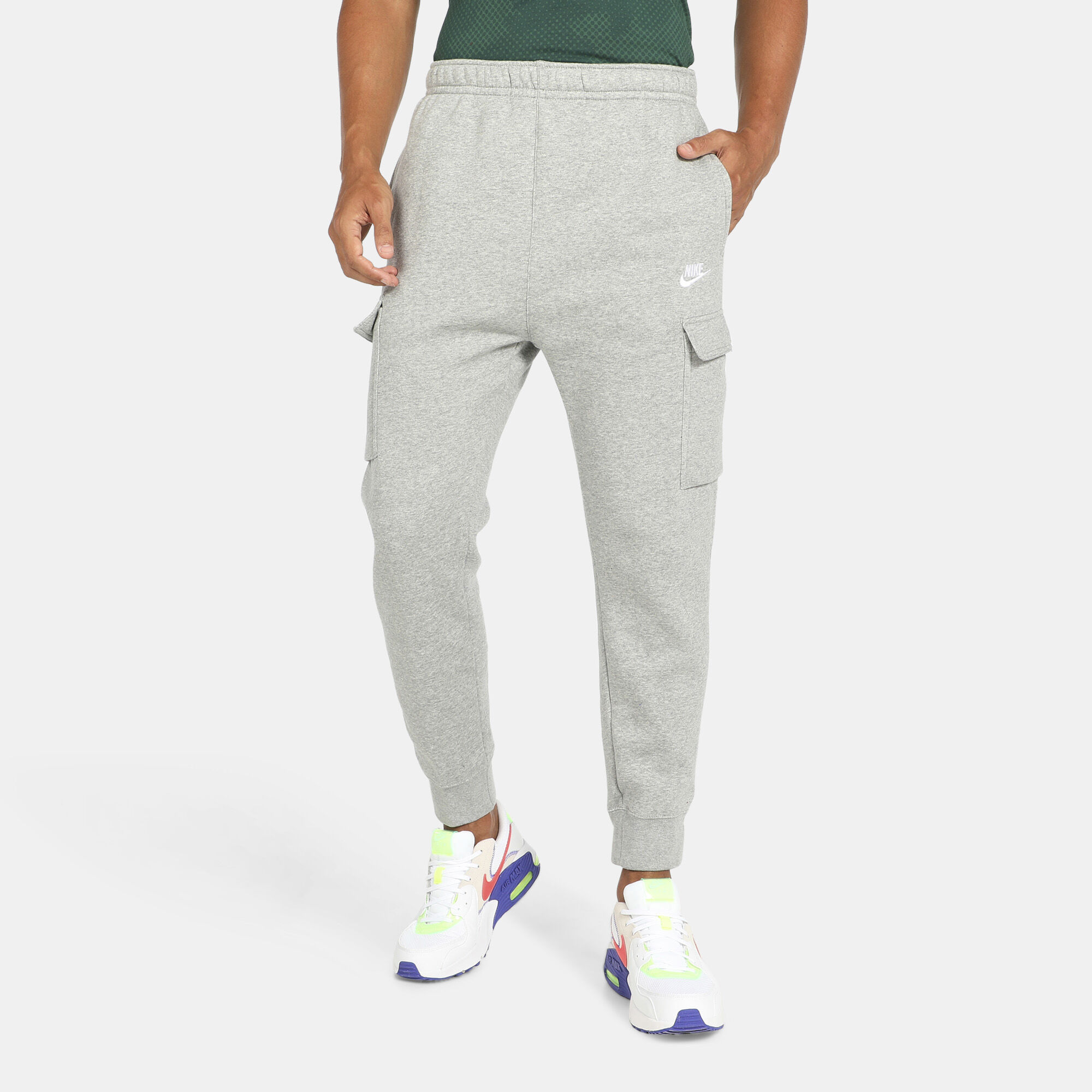 Buy Nike Men s Sportswear Club Fleece Cargo Pants Grey in KSA SSS