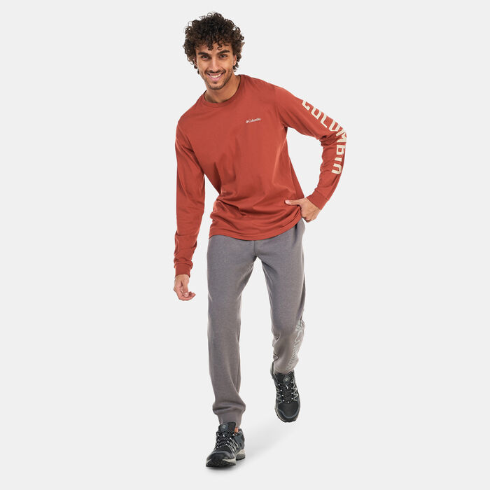 Columbia Men's Rockaway River Graphic Long Sleeve T-Shirt Orange Columbia Men's Rockaway River Graphic Long Sleeve T-Shirt Orange image number 2