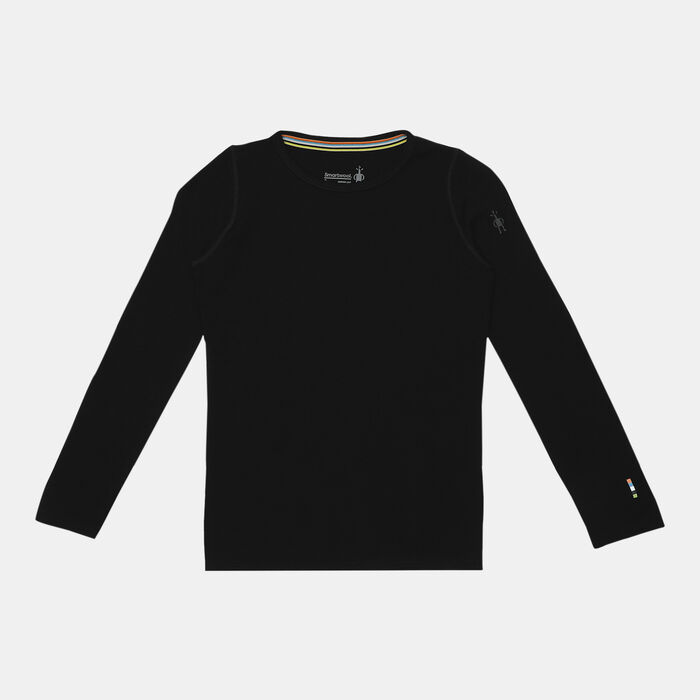 Smartwool Kids' Merino 250 Baselayer Crew T-Shirt Black image number 0
