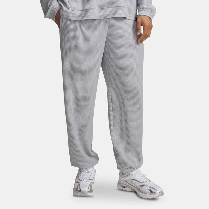 Under Armour Men's Rival Waffle Sweatpants Grey Under Armour Men's Rival Waffle Sweatpants Grey image number 0