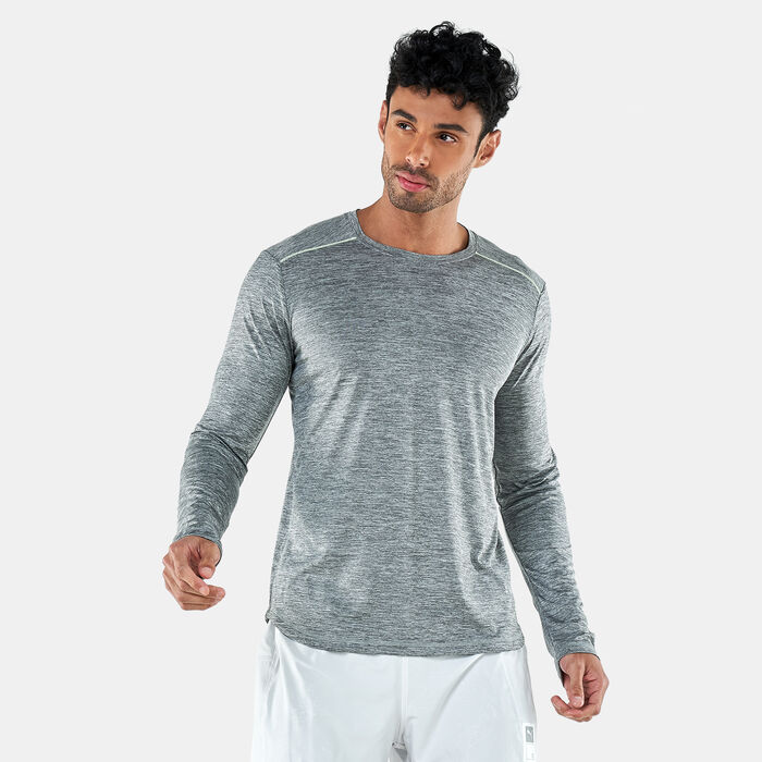 PUMA Men's Run Long Sleeve T-Shirt Grey PUMA Men's Run Long Sleeve T-Shirt Grey image number 0