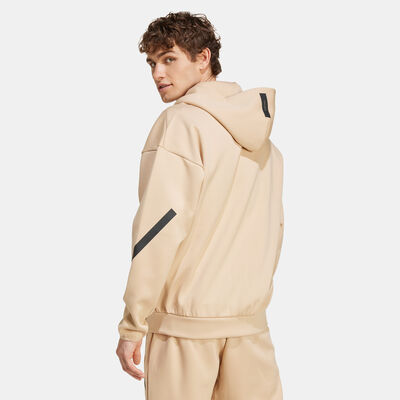 adidas Men's Z.N.E. Full-Zip Hoodie Beige