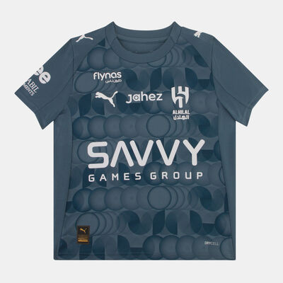 PUMA Kids' Al Hilal 25/26 3rd Replica Football Jersey Grey PUMA Kids' Al Hilal 25/26 3rd Replica Football Jersey Grey