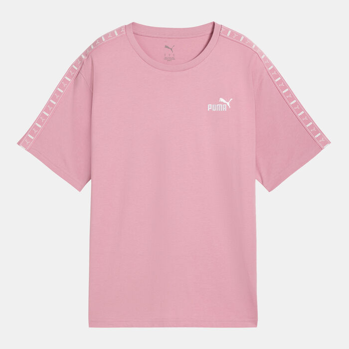 PUMA Women's Essentials Tape T-Shirt Pink PUMA Women's Essentials Tape T-Shirt Pink image number 0