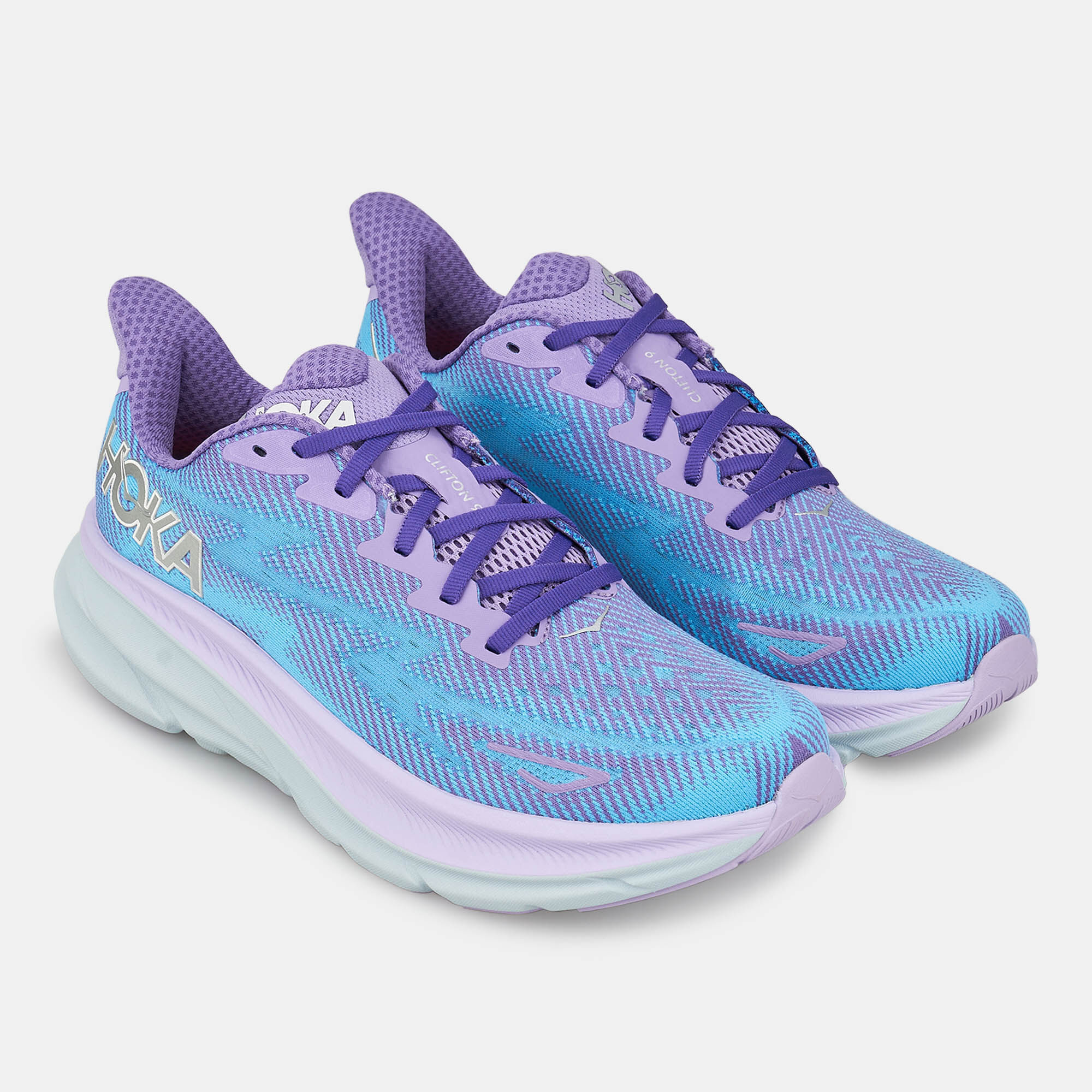 Shop HOKA Women's Clifton 9 Road Running Shoe Purple Online