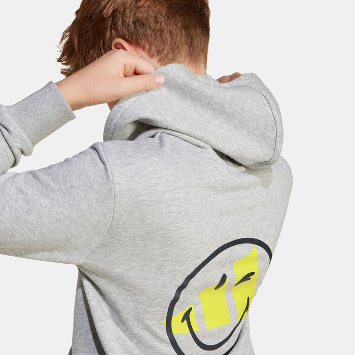 adidas Kids' Smileyworld Hoodie Grey adidas Kids' Smileyworld Hoodie Grey image number 3