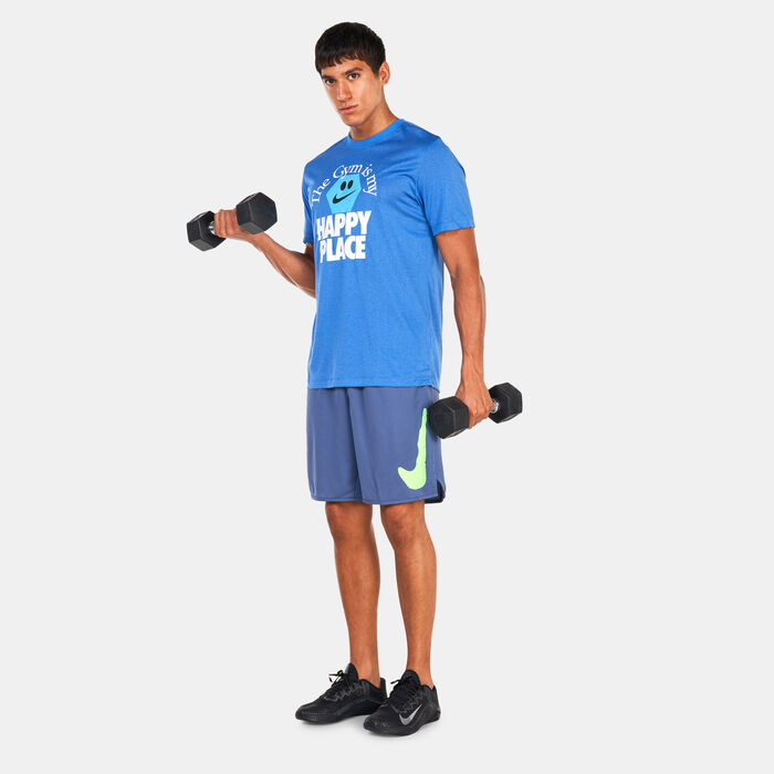Nike Men's Dri-FIT Happy Place T-Shirt Blue Nike Men's Dri-FIT Happy Place T-Shirt Blue image number 2