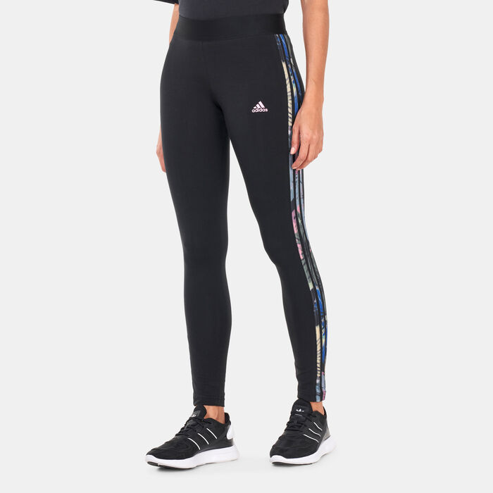 adidas Women's 3 Stripes Leggings Black adidas Women's 3 Stripes Leggings Black image number 0