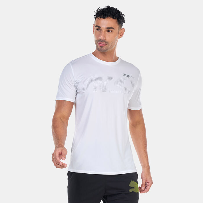PUMA Men's Run Favourite Graphic T-Shirt White PUMA Men's Run Favourite Graphic T-Shirt White image number 0
