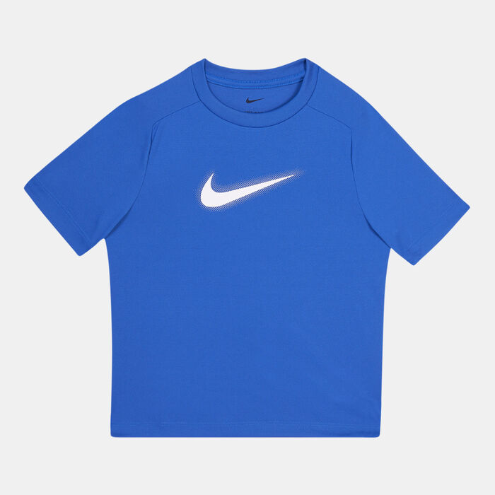 Nike Kids' Dri-FIT Multi Graphic Training Top Blue image number 0