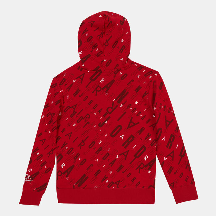Jordan Kids' Essentials Hybrid French Terry Hoodie Red Jordan Kids' Essentials Hybrid French Terry Hoodie Red image number 1