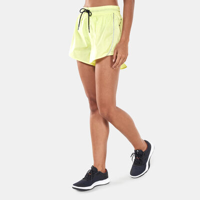 adidas Women's x Karlie Kloss Running Graphic Shorts yellow adidas Women's x Karlie Kloss Running Graphic Shorts yellow