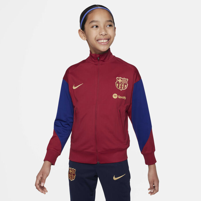 Nike Kids' F.C. Barcelona Strike Dri-FIT Football Tracksuit Maroon image number 2