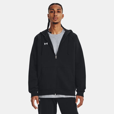 Under Armour Men's Rival Fleece Full-Zip Hoodie Black