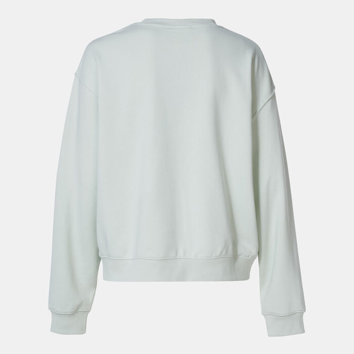New Balance Women's Sport Essentials French Terry Sweatshirt Green New Balance Women's Sport Essentials French Terry Sweatshirt Green image number 1