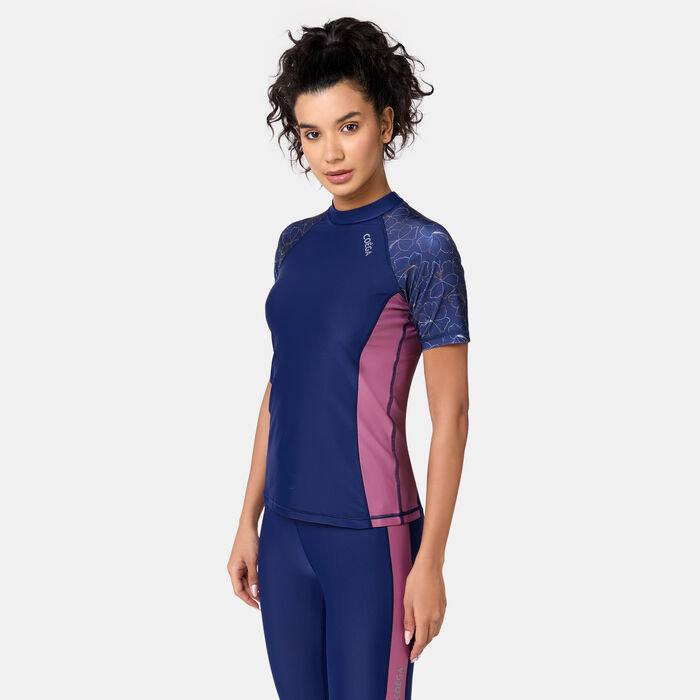 COEGA Women's Swimming Rashguard Blue COEGA Women's Swimming Rashguard Blue image number 0