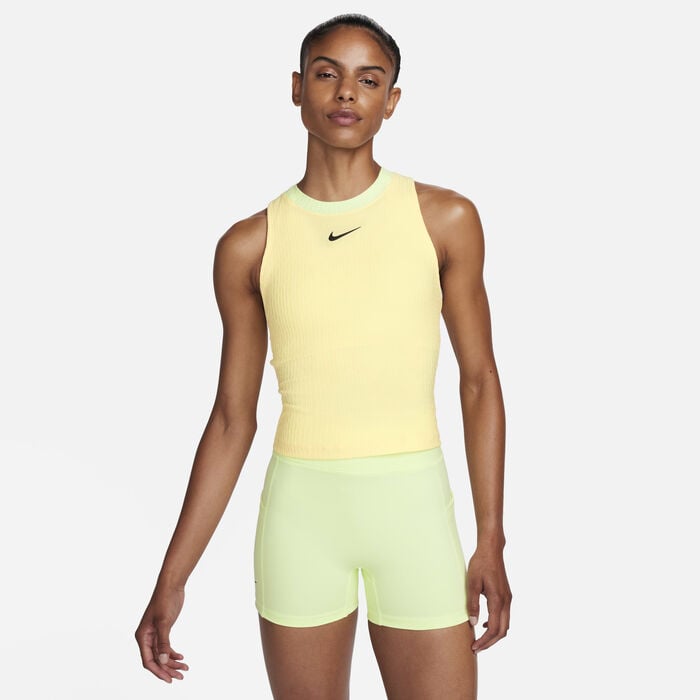 Nike Women's Court Slam Tank Top yellow Nike Women's Court Slam Tank Top yellow image number 0