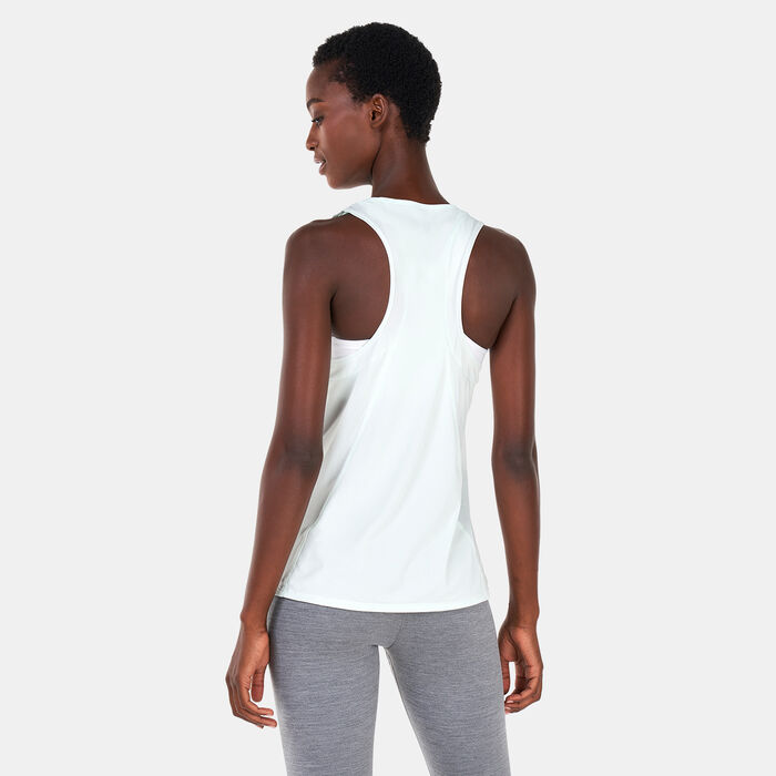 Nike Women's Dri-FIT Race Running Singlet Green Nike Women's Dri-FIT Race Running Singlet Green image number 1