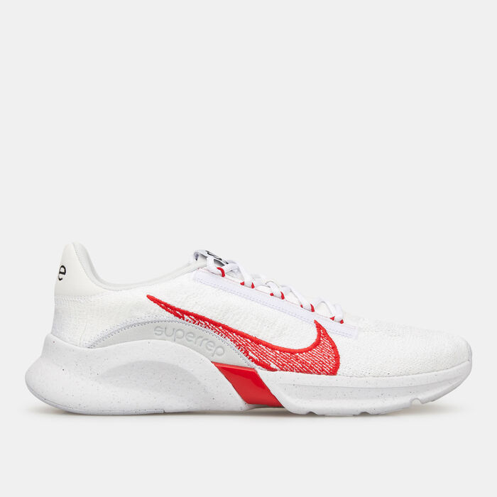 Nike Men's SuperRep Go 3 Next Nature Flyknit Training Shoes White Nike Men's SuperRep Go 3 Next Nature Flyknit Training Shoes White image number 0