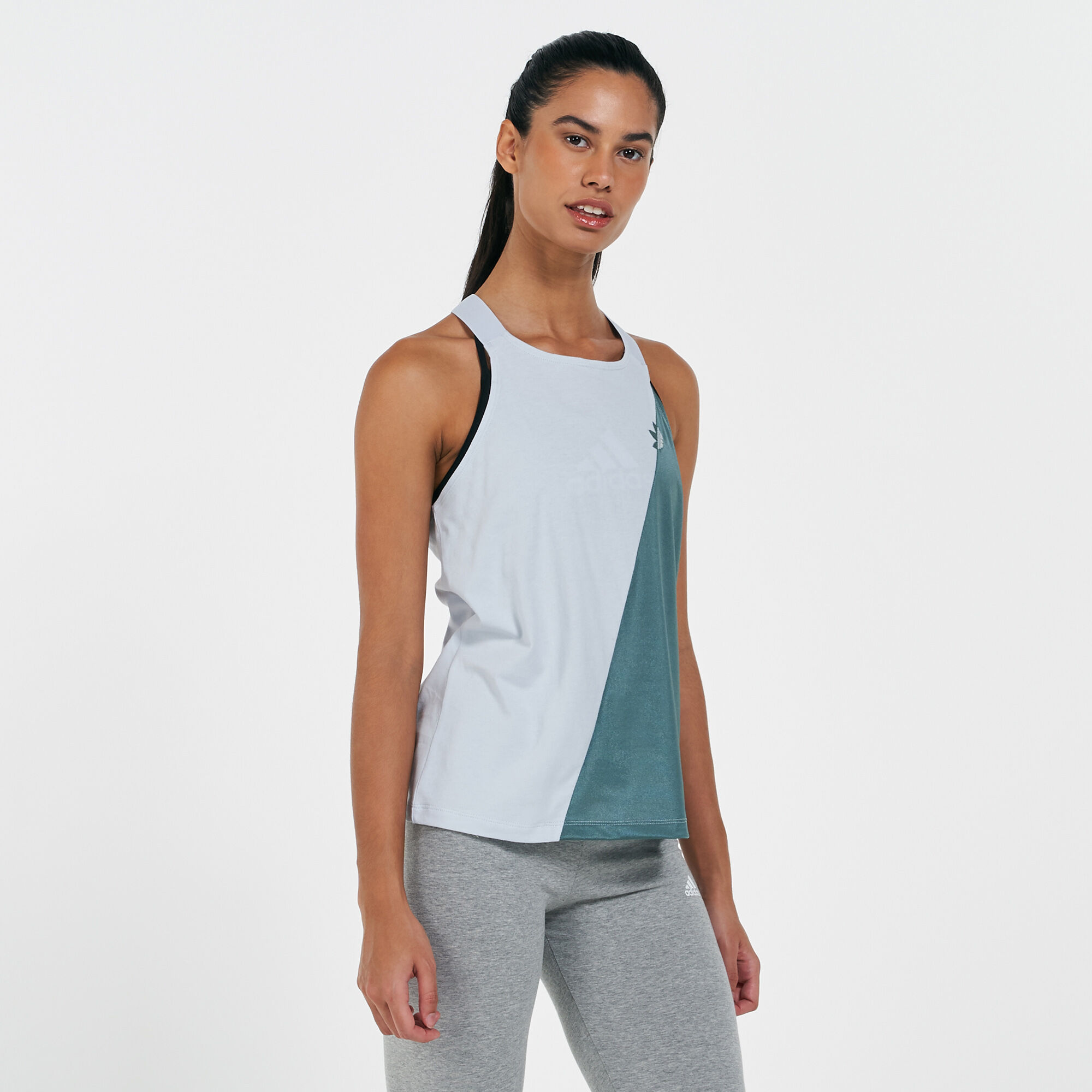 Women's adidas originals trefoil muscle tank hot sale