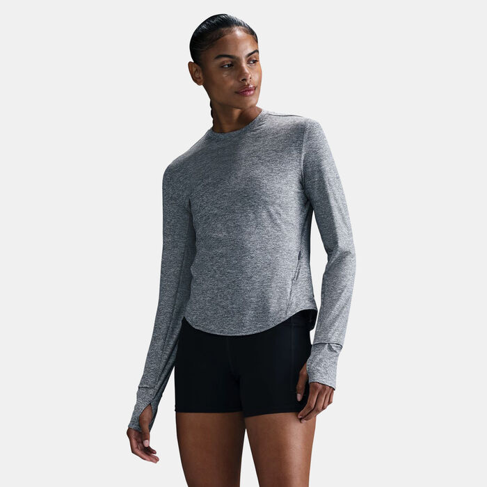 Nike Women's Swift Dri-FIT UV Running Top Grey image number 0