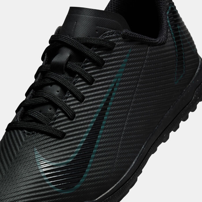 Nike Kids' Mercurial Vapor 16 Club Turf Ground Football Shoes Black Nike Kids' Mercurial Vapor 16 Club Turf Ground Football Shoes Black image number 6