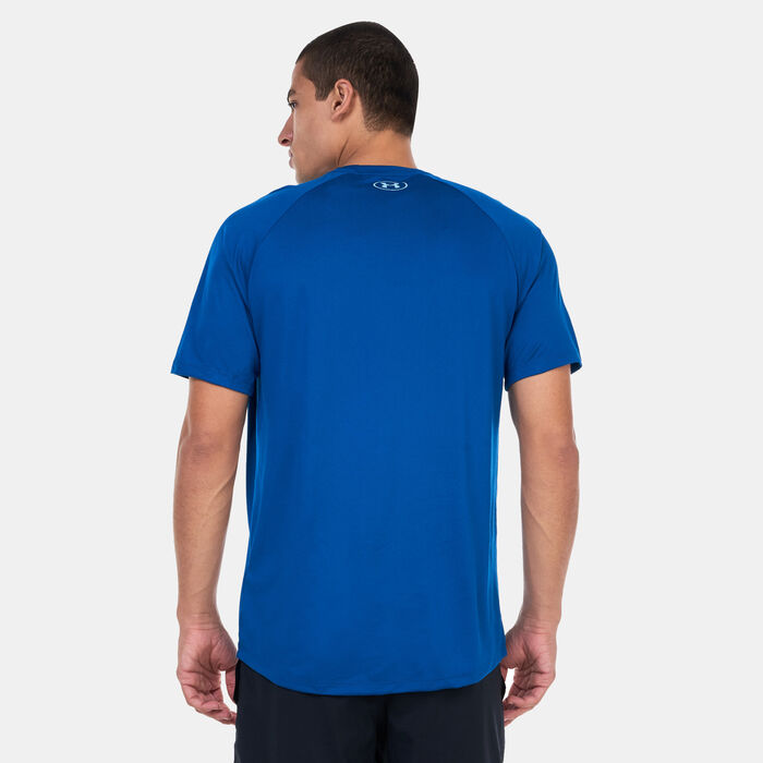 Under Armour Men's UA Tech™ Print Fill Training T-Shirt Blue image number 1
