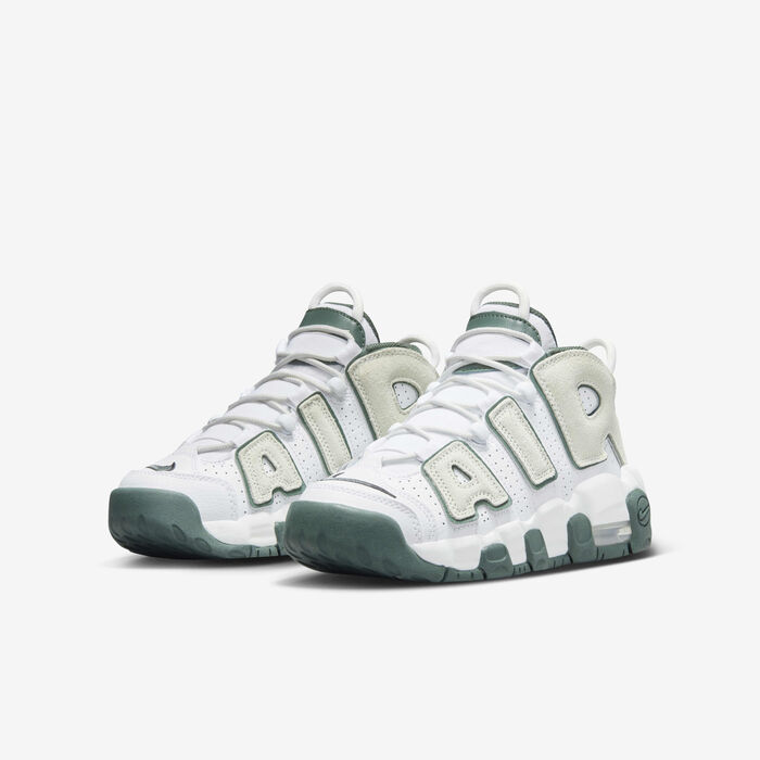 Nike Kids' Air More Uptempo Shoes White image number 4