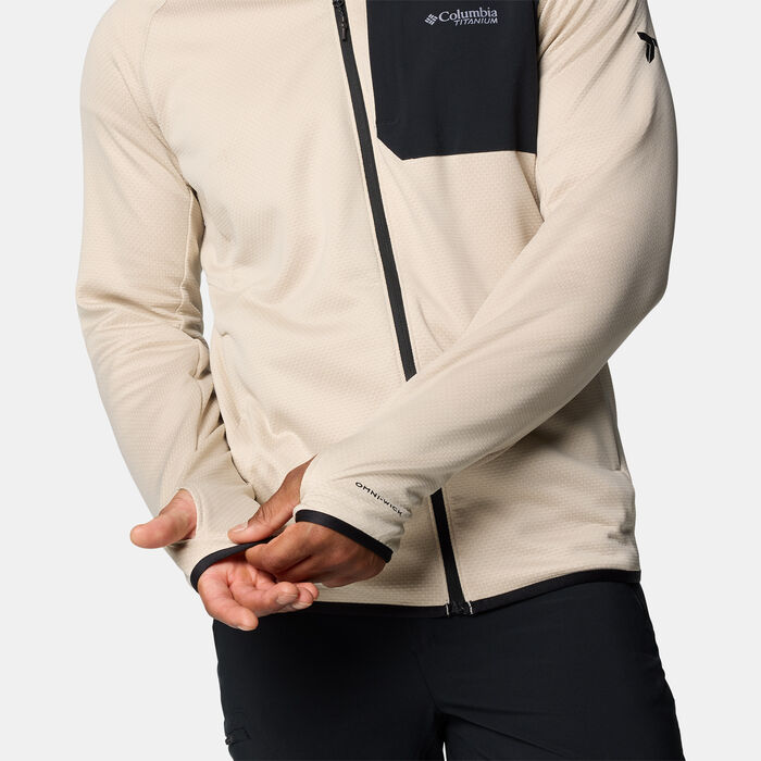 Columbia Men's Triple Canyon Grid II Fleece Hoodie Beige Columbia Men's Triple Canyon Grid II Fleece Hoodie Beige image number 4