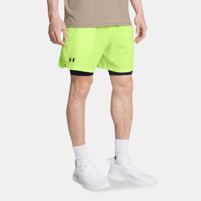 Under Armour Men's UA Vanish Woven 2-in-1 Shorts Green Under Armour Men's UA Vanish Woven 2-in-1 Shorts Green image number 0