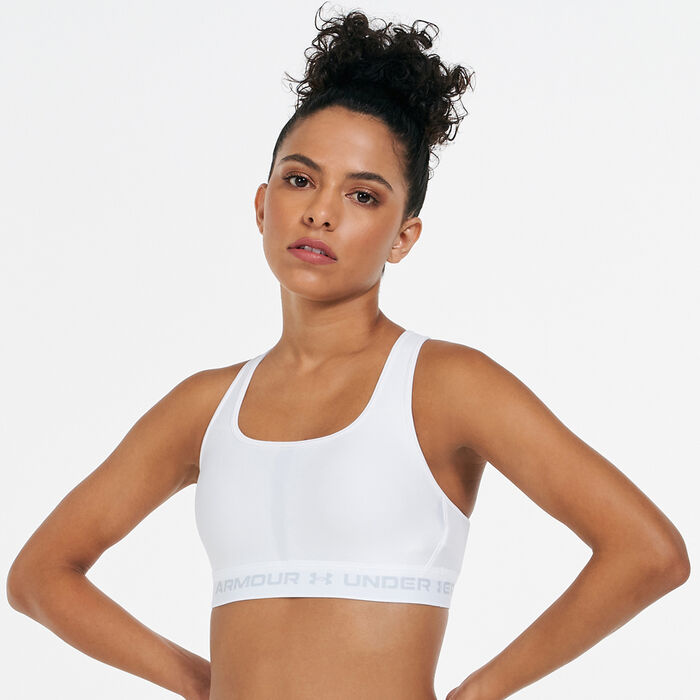 Under Armour Women's Armour Medium-Support Training Sports Bra White Under Armour Women's Armour Medium-Support Training Sports Bra White image number 0