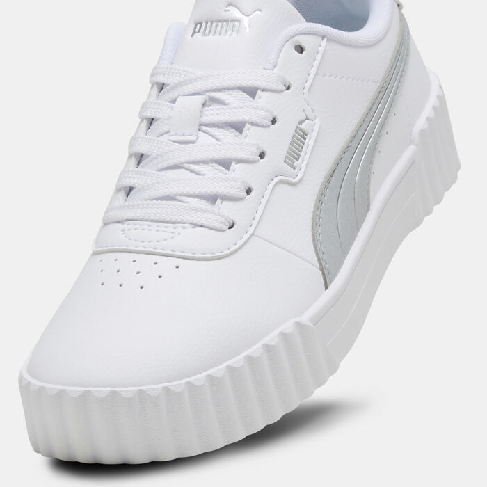 PUMA Women's Carina 3.0 Aqua Metallics Shoes White image number 3