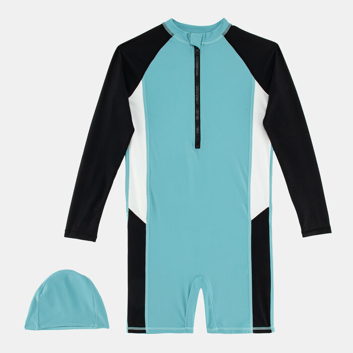 Sun and Sand Sports Kids' Swimming Jumpsuit Green Sun and Sand Sports Kids' Swimming Jumpsuit Green image number 0