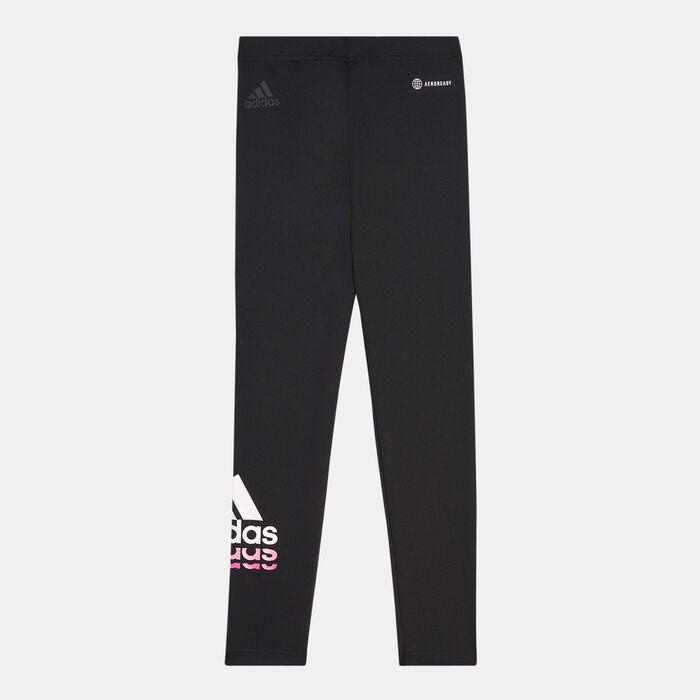 adidas Kids' Badge of Sport Logo Leggings Black image number 1