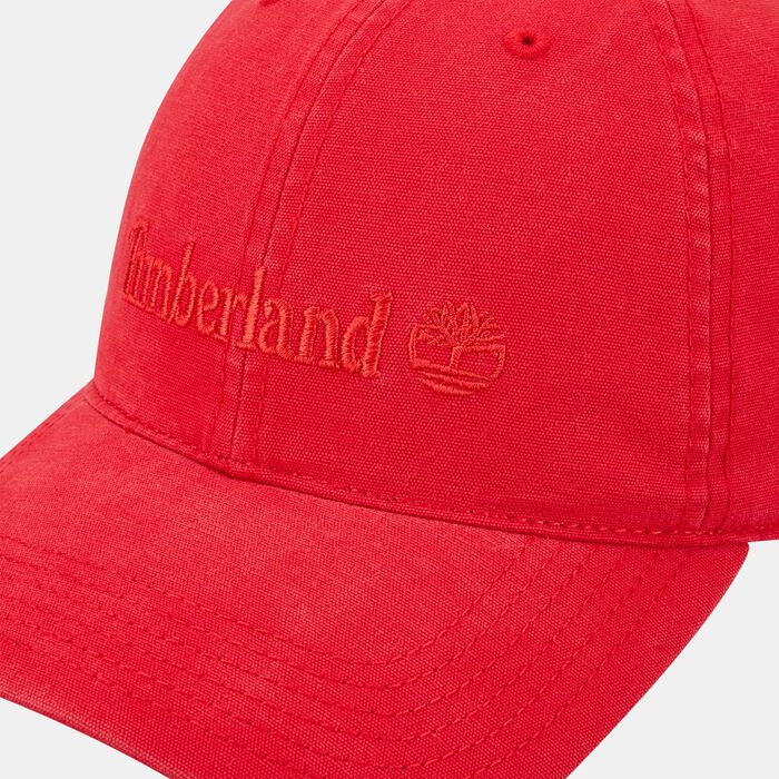 Timberland Men's Cotton Canvas Cap Red Timberland Men's Cotton Canvas Cap Red image number 2
