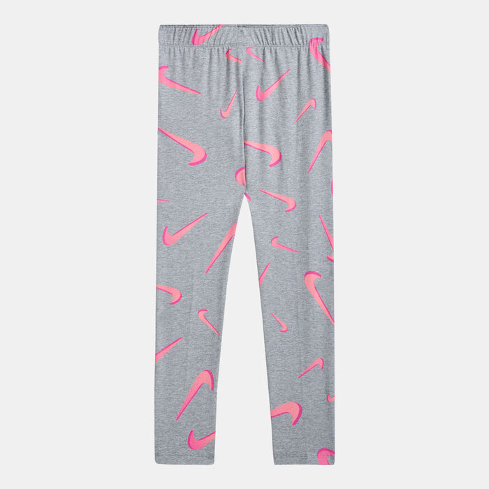 Nike Kids' Sportswear Favorites All Over Leggings (Older Kids) Grey image number 1