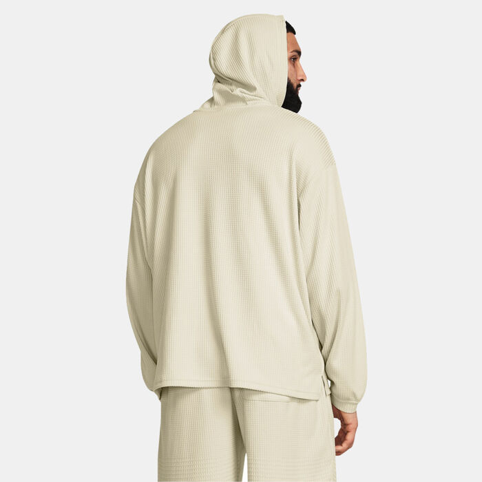 Under Armour Men's Rival Waffle Hoodie White image number 1