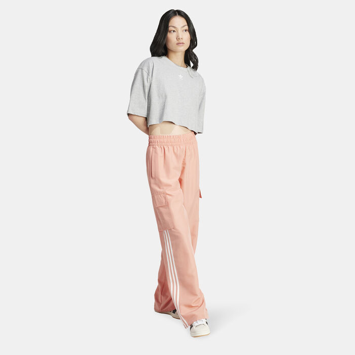 adidas Originals Women's Adicolor Cargo Pants Pink adidas Originals Women's Adicolor Cargo Pants Pink image number 2
