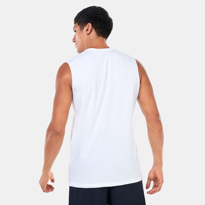 Under Armour Men's Curry Sleeveless Basketball T-Shirt White Under Armour Men's Curry Sleeveless Basketball T-Shirt White image number 1