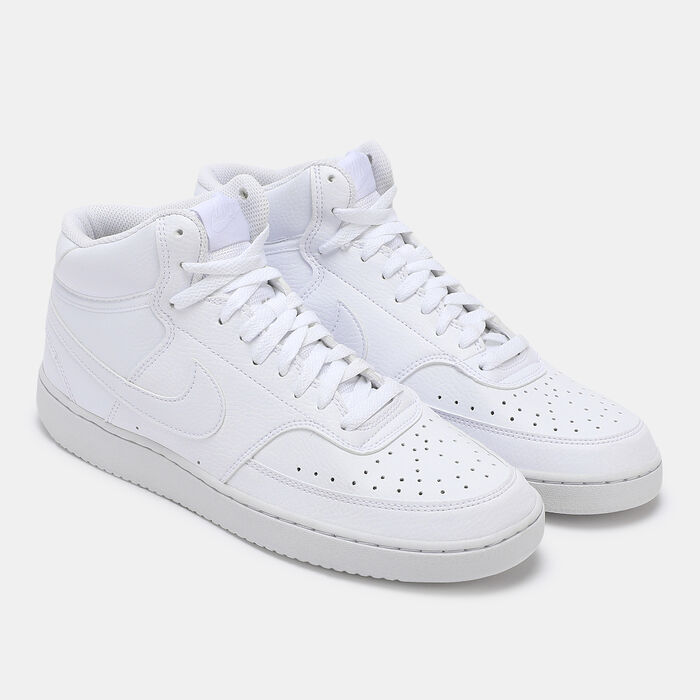 Nike Men's Court Vision Mid Next Nature Shoes White Nike Men's Court Vision Mid Next Nature Shoes White image number 1