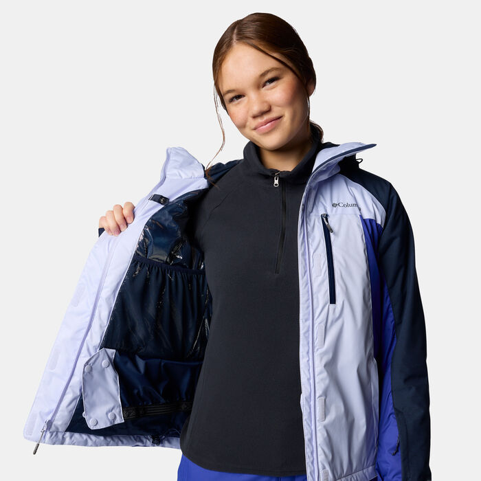 Columbia Women's Snowy Summit Insulated Hiking Jacket Blue Columbia Women's Snowy Summit Insulated Hiking Jacket Blue image number 3