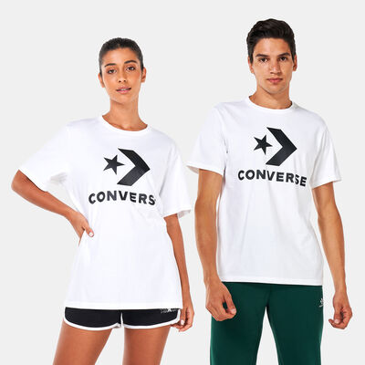 Converse Star Chevron Logo T-Shirt White Converse Star Chevron Logo T-Shirt White
