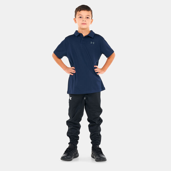 Under Armour Kids' UA Performance Polo Shirt Blue Under Armour Kids' UA Performance Polo Shirt Blue image number 2